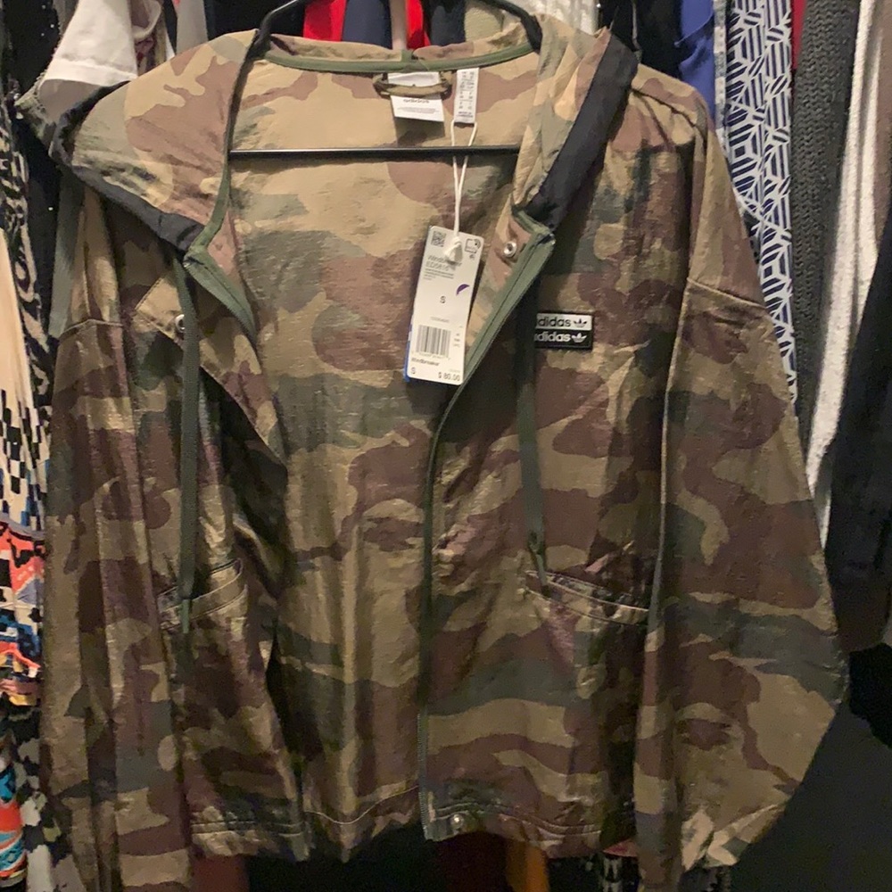Adidas camo windbreaker